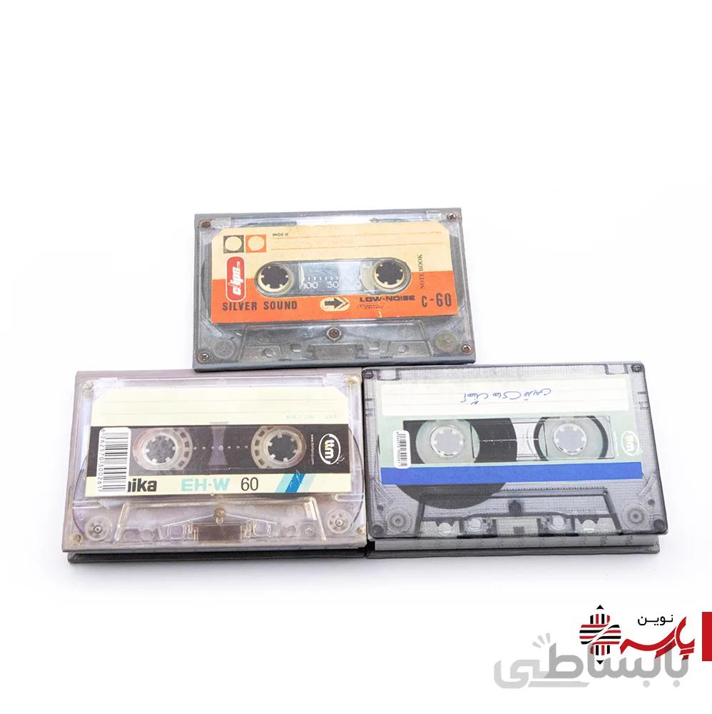 دفترچه یادداشت کوچک طرح نوار کاست کد 0261 کلیپس