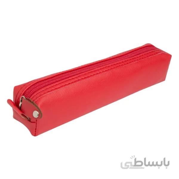 جامدادی چرمی پاستلی (قرمز) jcp11