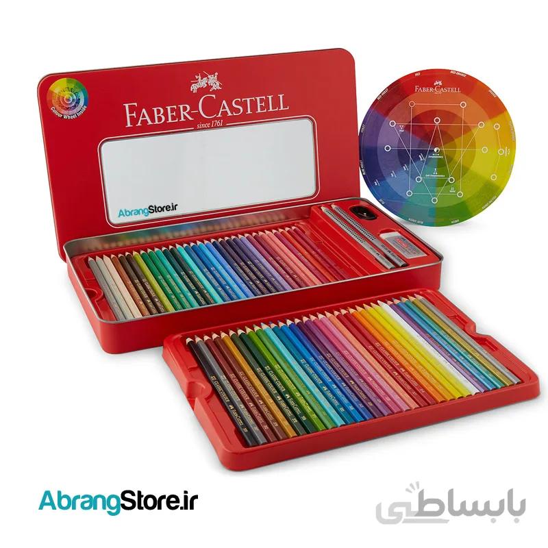 مدادرنگی فابرکاستل کلاسیک ۶۰ رنگ جعبه فلزی