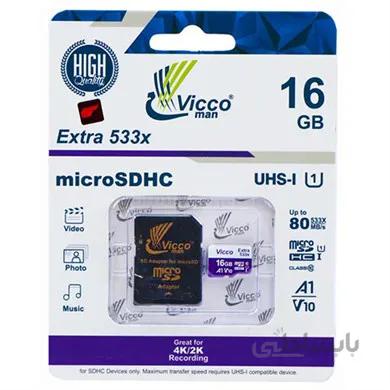 کارت حافظه microSDHC ویکو من Extra 533X ظرفیت 16 گیگابایت