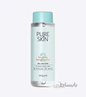 تونر شاداب کننده پیوراسکین اوریفلیم Pure Skin Clarifying Toning Solution