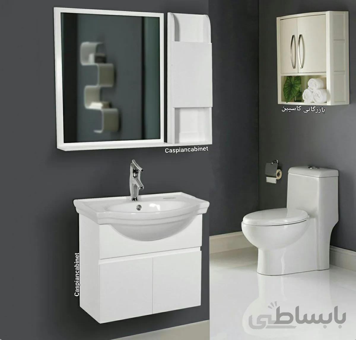 روشویی کابینت دار رزا دیواری62 سانت ا روشویی کابینت دار رزا دیواری62 سانت