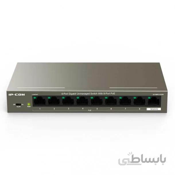 سوئیچ 8 پورت PoE آی پی کام IP-COM G1109P