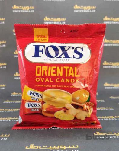 آبنبات فاکس پاکتی 125 گ Fox-عسل زنجبیل و پرتقال