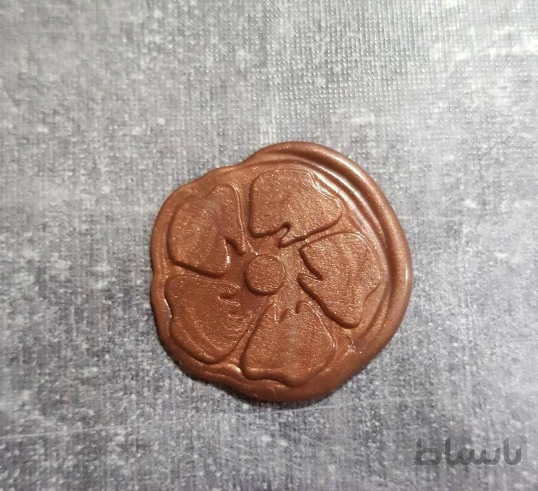 مهر و موم آماده گل برنز ( تکی)