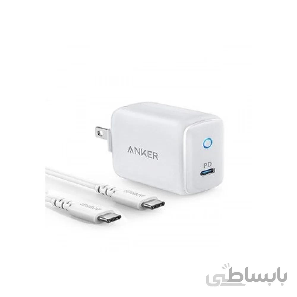 شارژر انکر مدل B2019 به همراه کابل تبدیل USB C