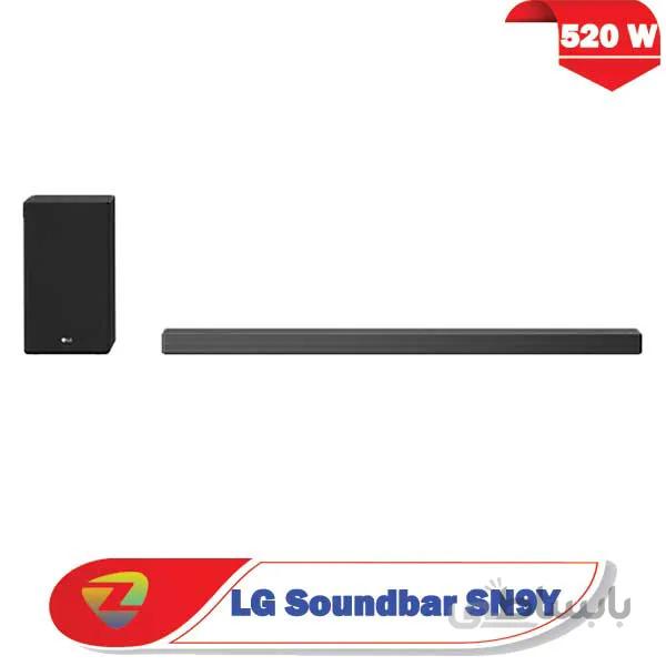 ساندبار 520 واتی ال جی مدل SN9Y ا LG SN9Y 520W 5.1.2ch Hi-Res Dolby Atmos Sound Bar with Meridian Technology