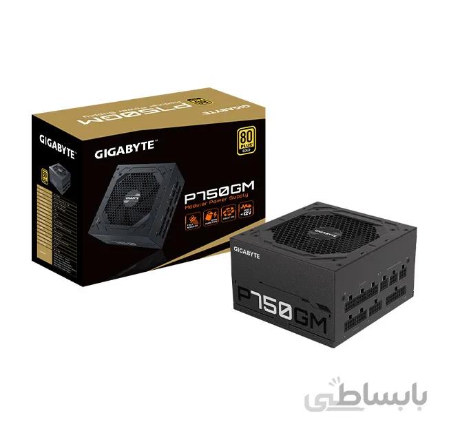 منبع تغذیه کامپیوتر 750 وات گیگابایت مدل GP-P750GM