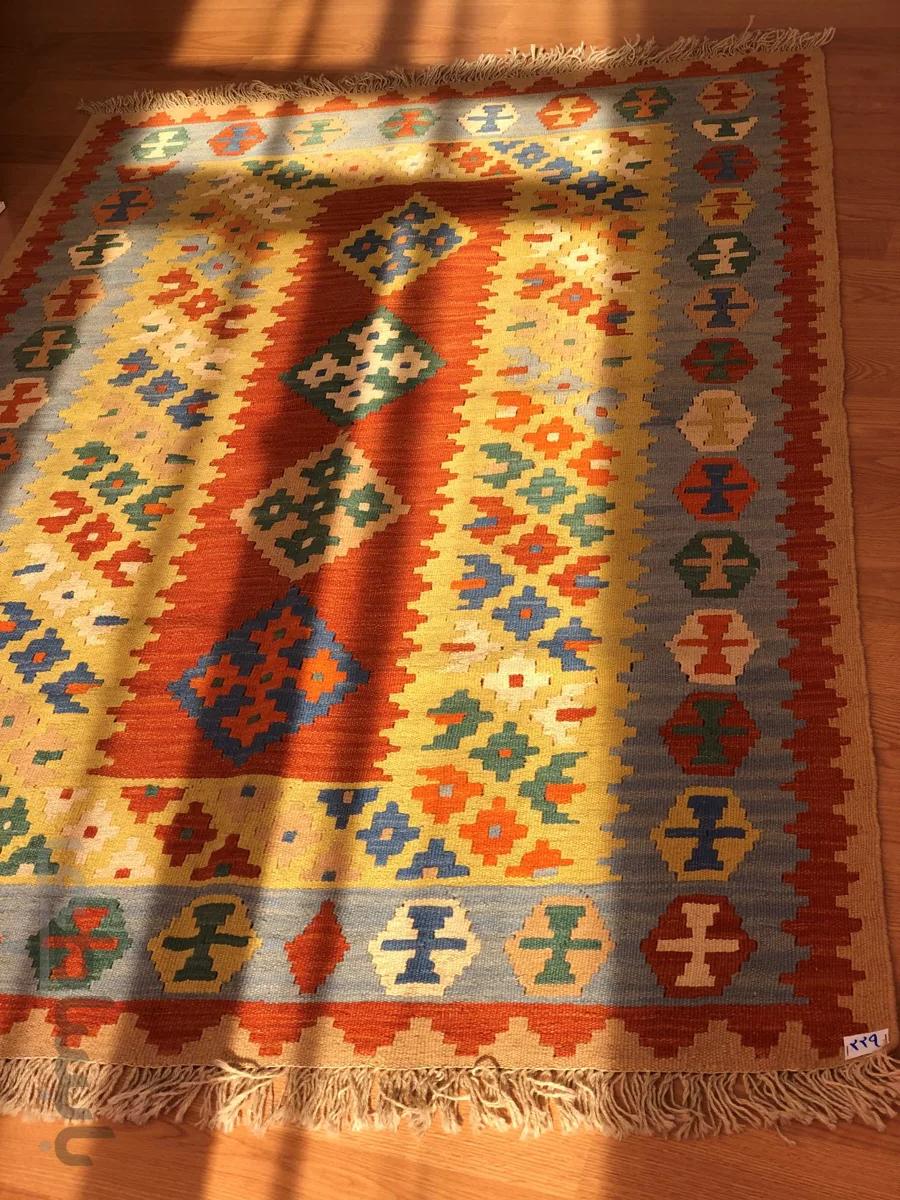 گلیم دو رو دستبافت رج code 229H ا Persian handmade kilim