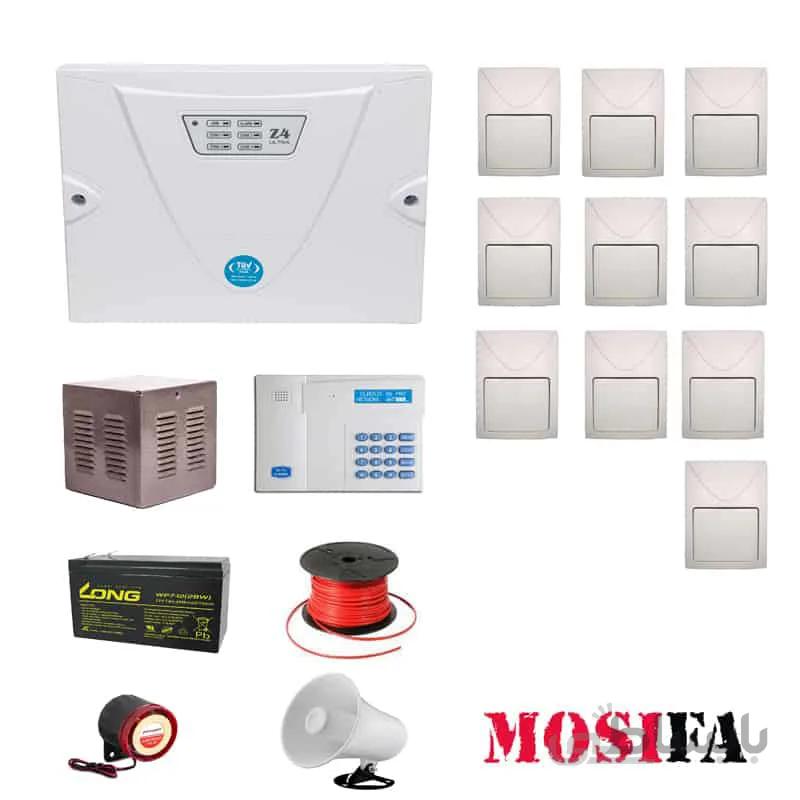 پکیج دزدگیر اماکن کلاسیک با تلفن کننده سیمکارتی مدل CF10