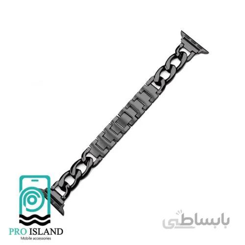 بند اپل واچ مدل کارتیر تک زنجیر مناسب42/44 میلی متری