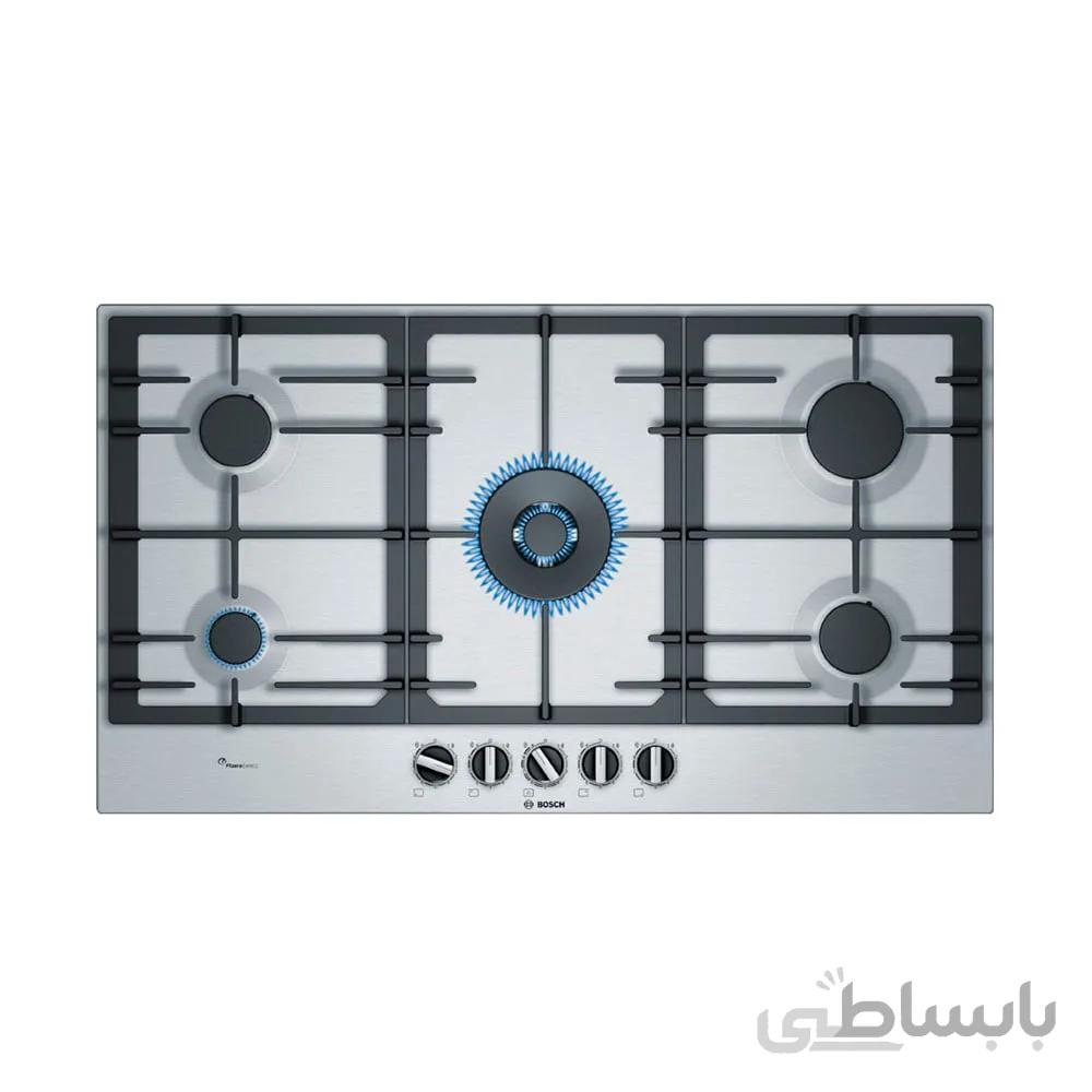 اجاق گاز صفحه ای توکار بوش اسپانیا 5 شعله مدل PCR9A5B90 ا BOSCH PCR9A5B90 GAS STOVE