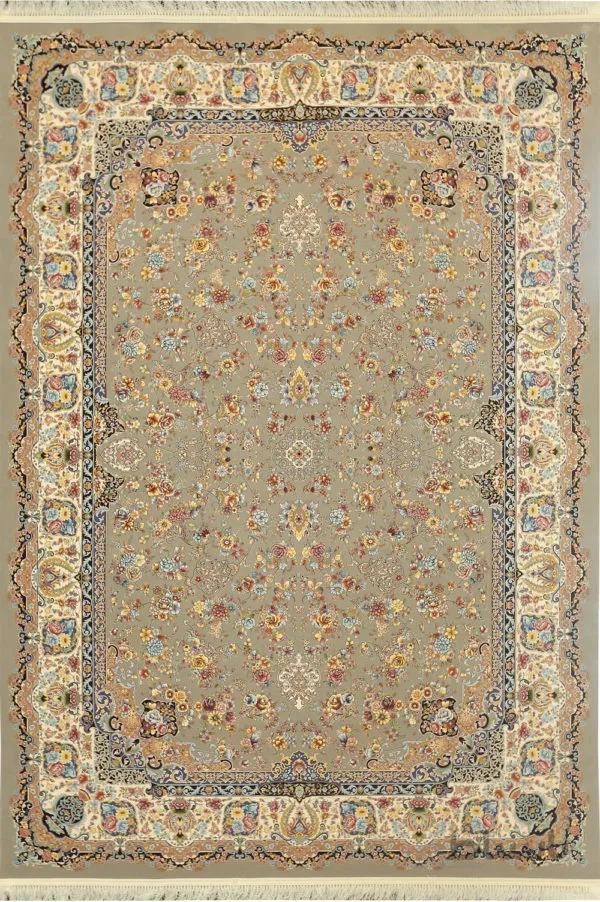 فرش کاشان 1200 شانه طرح افشان سپنتا فیلی برجسته