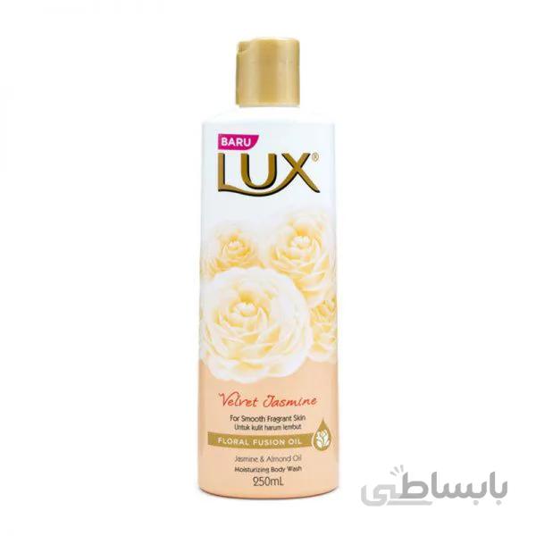 شامپو بدن لوکس ۲۵۰ml حاوی عطرگل یاس مخملی دارای اسانس ویتامین C – نرم کننده پوست – Lux body wash shampoo Smooth skin