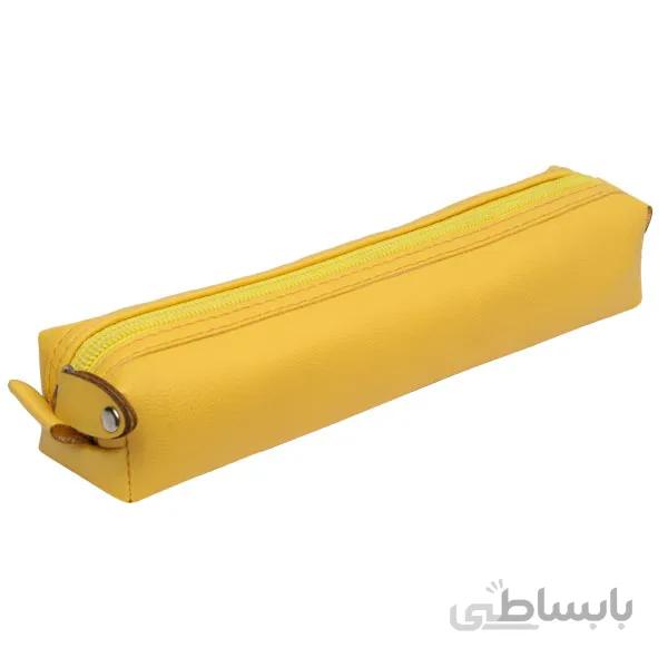 جامدادی چرمی پاستلی (زرد) jcp06