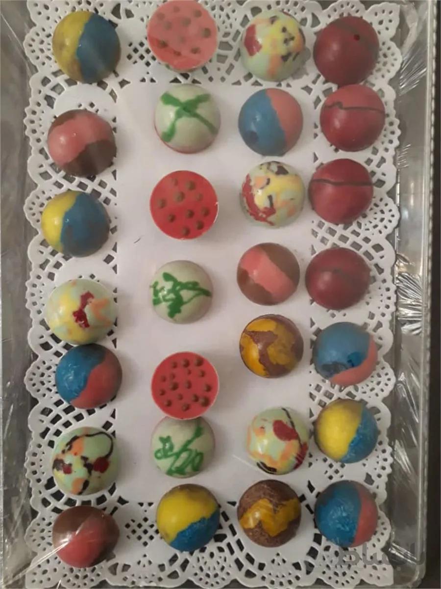 شکلات بن بن 250 گرمی خانگی بدون پالم ا Chocolate bon bon