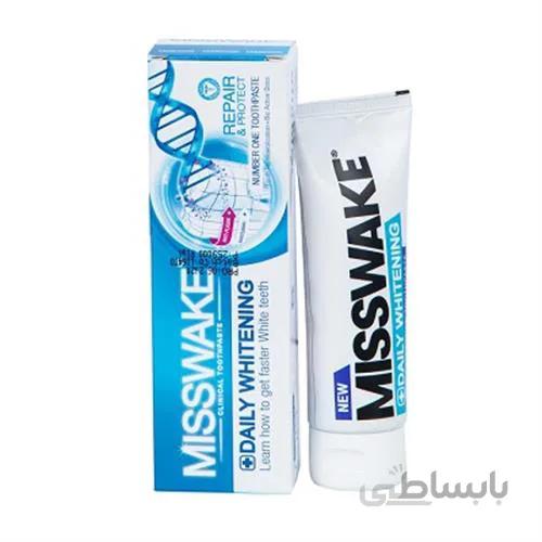 خمیر دندان سفید کننده میسویک مدل DAILY WHITENING ا Misswake Toothpaste Daily Whitening