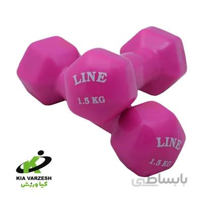 دمبل ایروبیک روکش دار 1.5 کیلوگرمی جفتی - مشخصات، خرید و قیمت ا coated aerobic dumbbells 1.5 kg