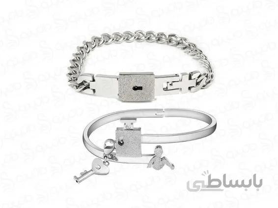 ست دستبند قفل و کلید عشق جفت مردانه و زنانه 11796