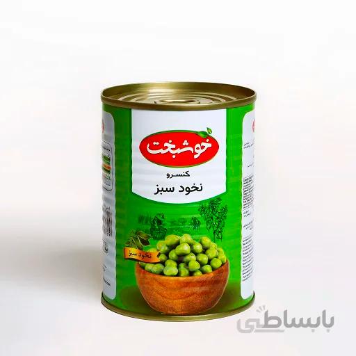 کنسرو نخود سبز 380 گرمی خوشبخت