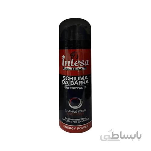 فوم اصلاح (کف ریش) مردانه مدل انرژی پاور اینتسا حجم ۳۰۰ میلی لیتر