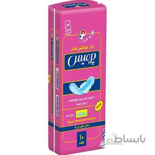نوار بهداشتی پرمیس سایز بزرگ بالدار مشبک