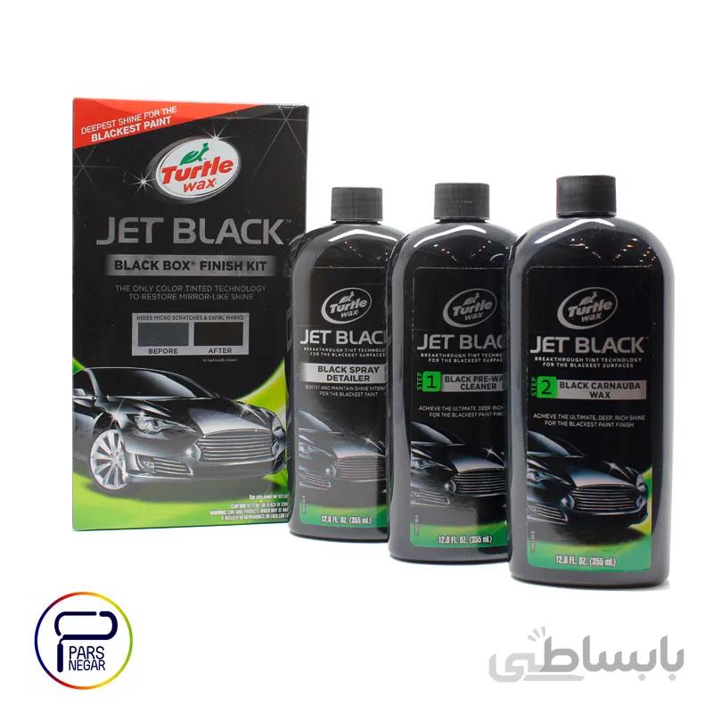 واکس مایع تمیز کننده و احیا کننده رنگ مشکی جت بلک ترتل
