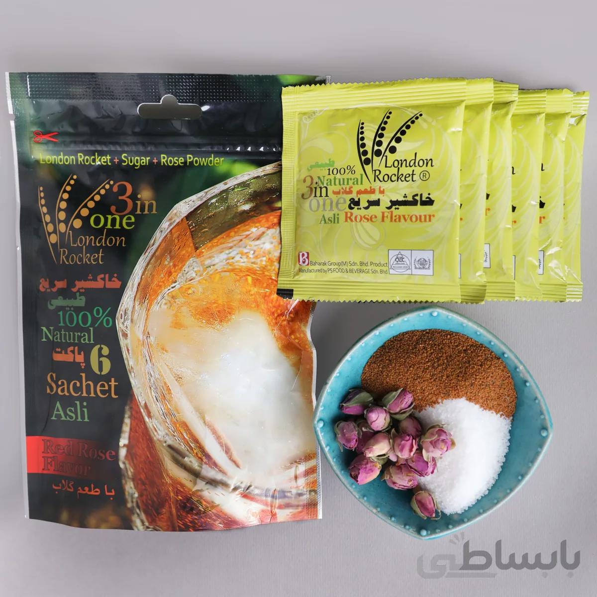 خاکشیر آماده با گل رز