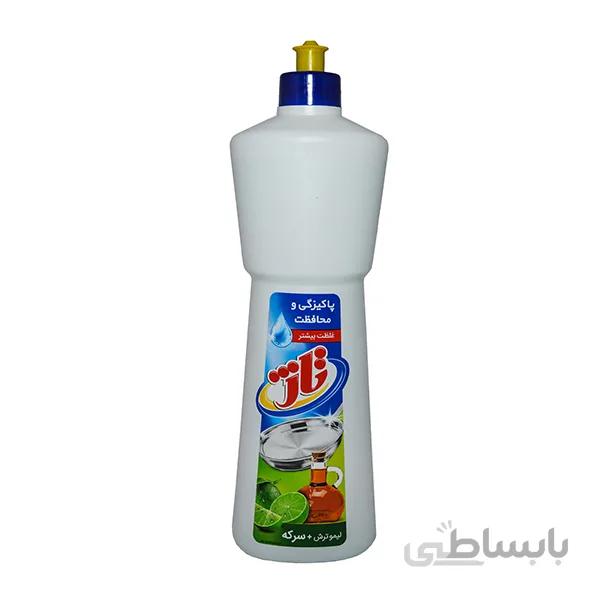 مایع ظرفشویی تاژ حاوی سرکه با رایحه لیمو سبز مقدار ۱۰۰۰گرم