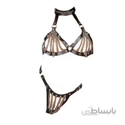 ست شورت و سوتین زنجیردار