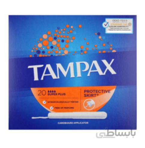 تامپون تامپکس مدل Super Plus بسته 20 عددی ا Tampax Thompson Super Plus 20 pcs