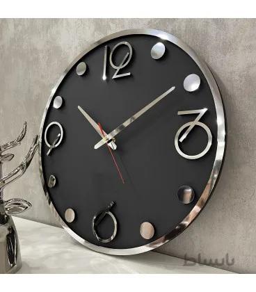 ساعت دیواری طرح لیدی (نقره ای)