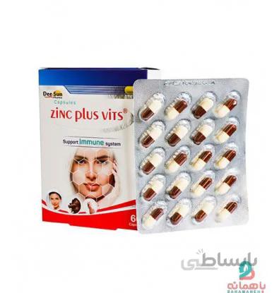 کپسول زینک پلاس ویتس دی سان فارما 60 عددی