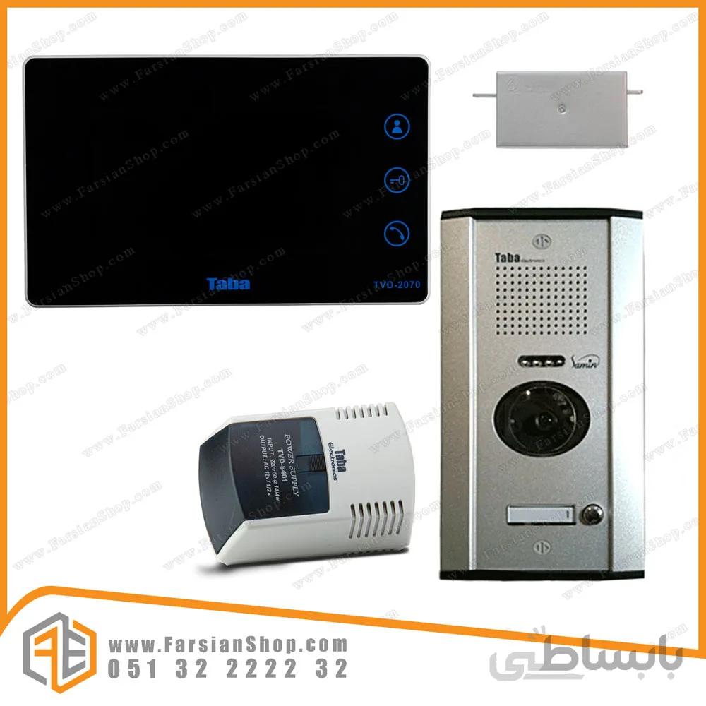 پکیج کامل آیفون تصویری تابا مدل 2070 با پنل 1820 ثمین
