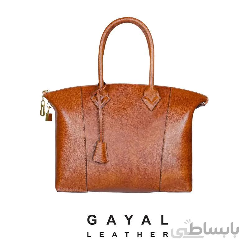 کیف زنانه گَیال چرم H1 عسلی