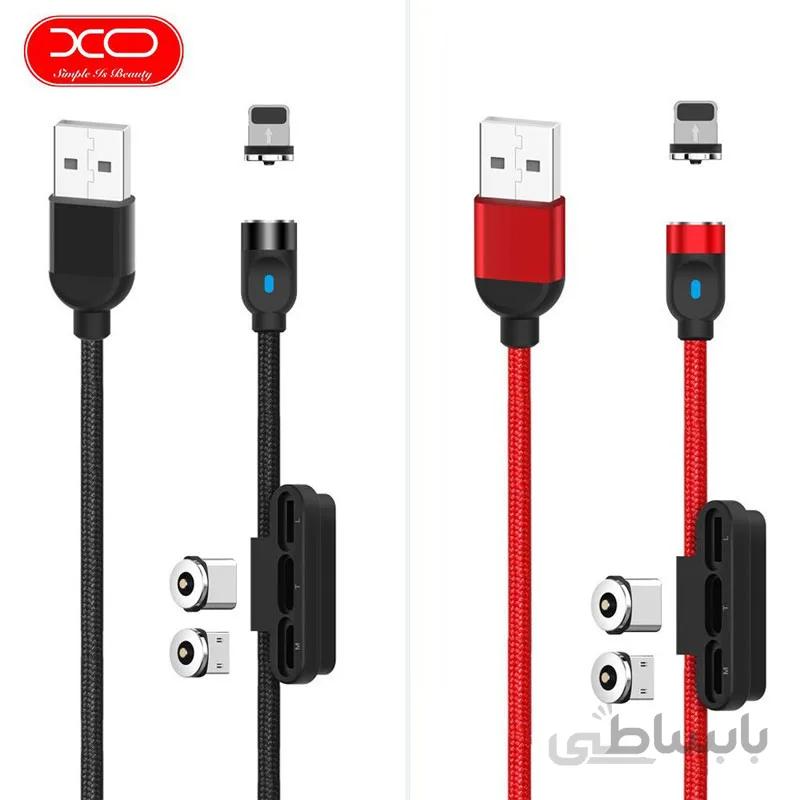 کابل شارژ سه کاره مگنتی ایکس او مدل XO-NB128