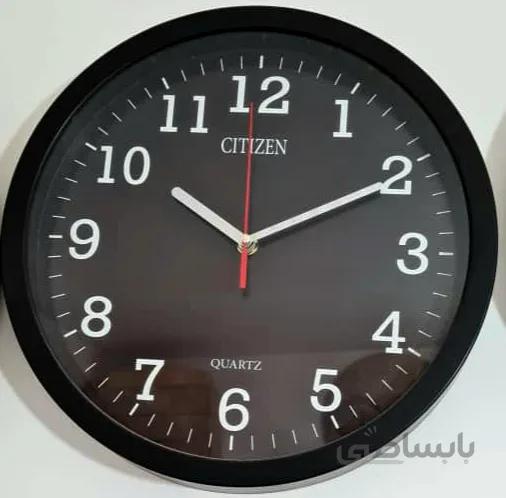 ساعت دیواری سیتیزن ساده قطر 33 برند سیتیزن سه سال ا watch