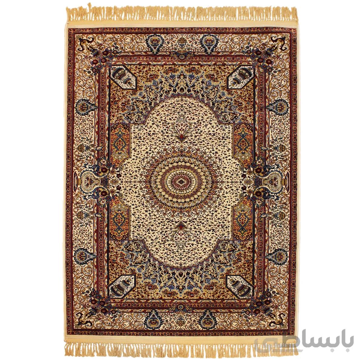 فرش ماشینی تمام ابریشم بِلستا ترکیه کد 818274