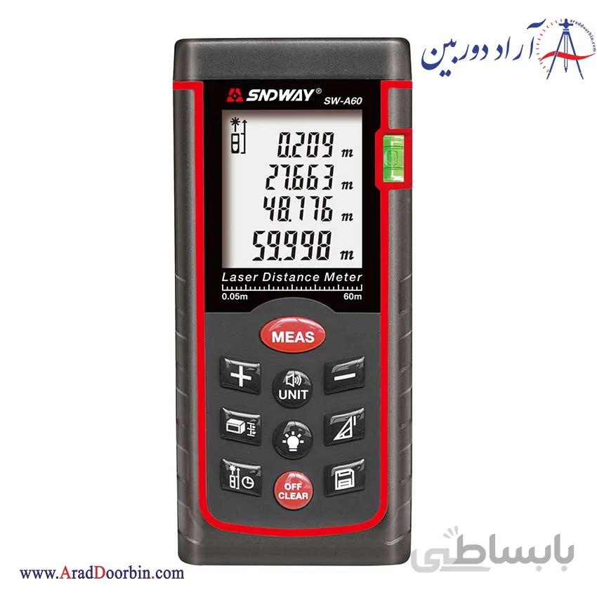 متر لیزری سندوی SNDWAY SW-A60 – ( متر لیزری شصت متری )
