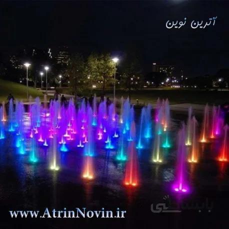 پروژکتور دور فواره ای RGB هفت رنگ