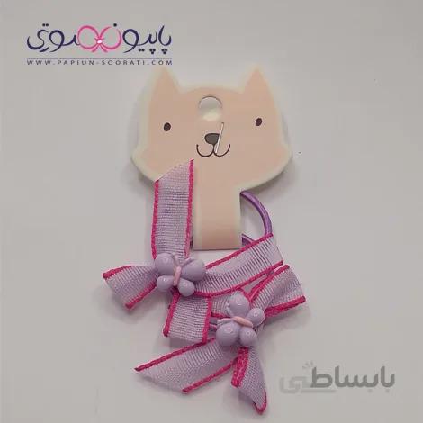 کش مو جفتی بچه گانه مدل پروانه