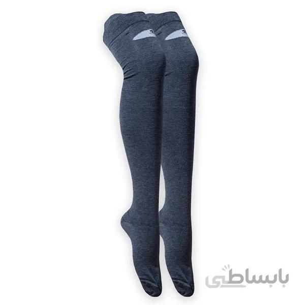 جوراب فانتزی بالای زانو زنانه طرح خرسی نوک مدادی کد PH236