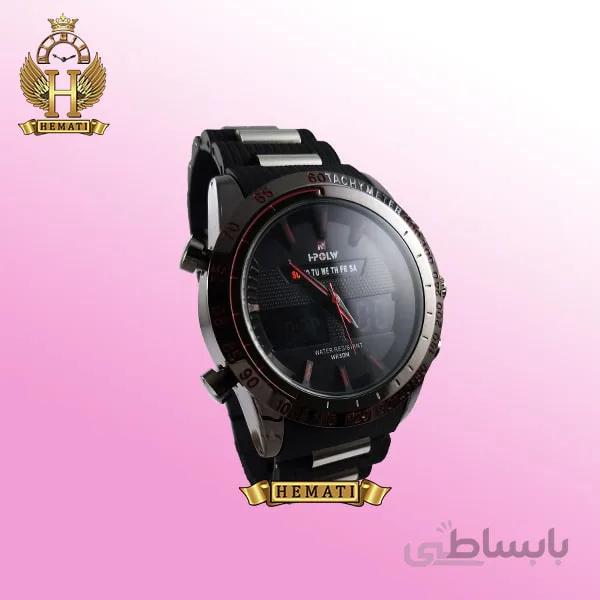 ساعت مردانه دو زمانه اچ پلو HPOLW fsk1519 مشکی_قرمز