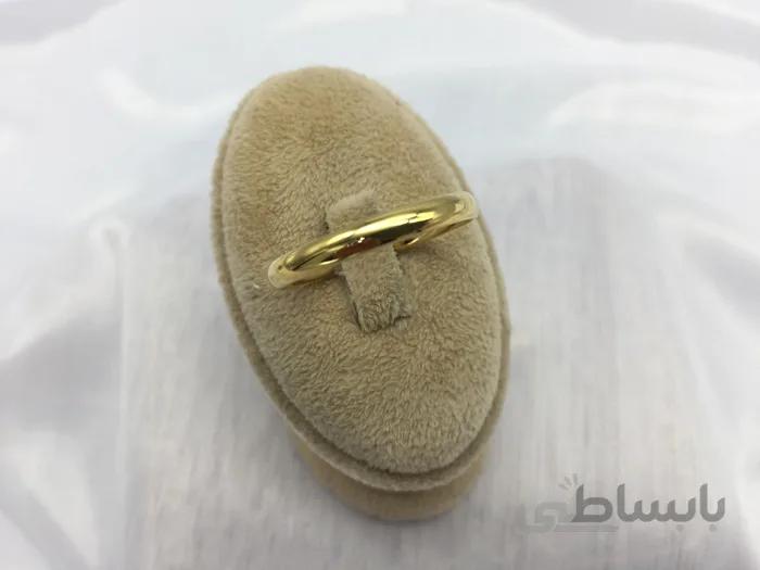 رینگ ساده باریک طلایی