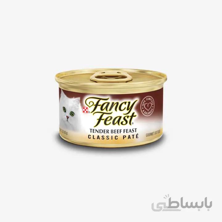 کنسرو فنسی فیست 85 گرم fancy feast با طعم گوشت گاو
