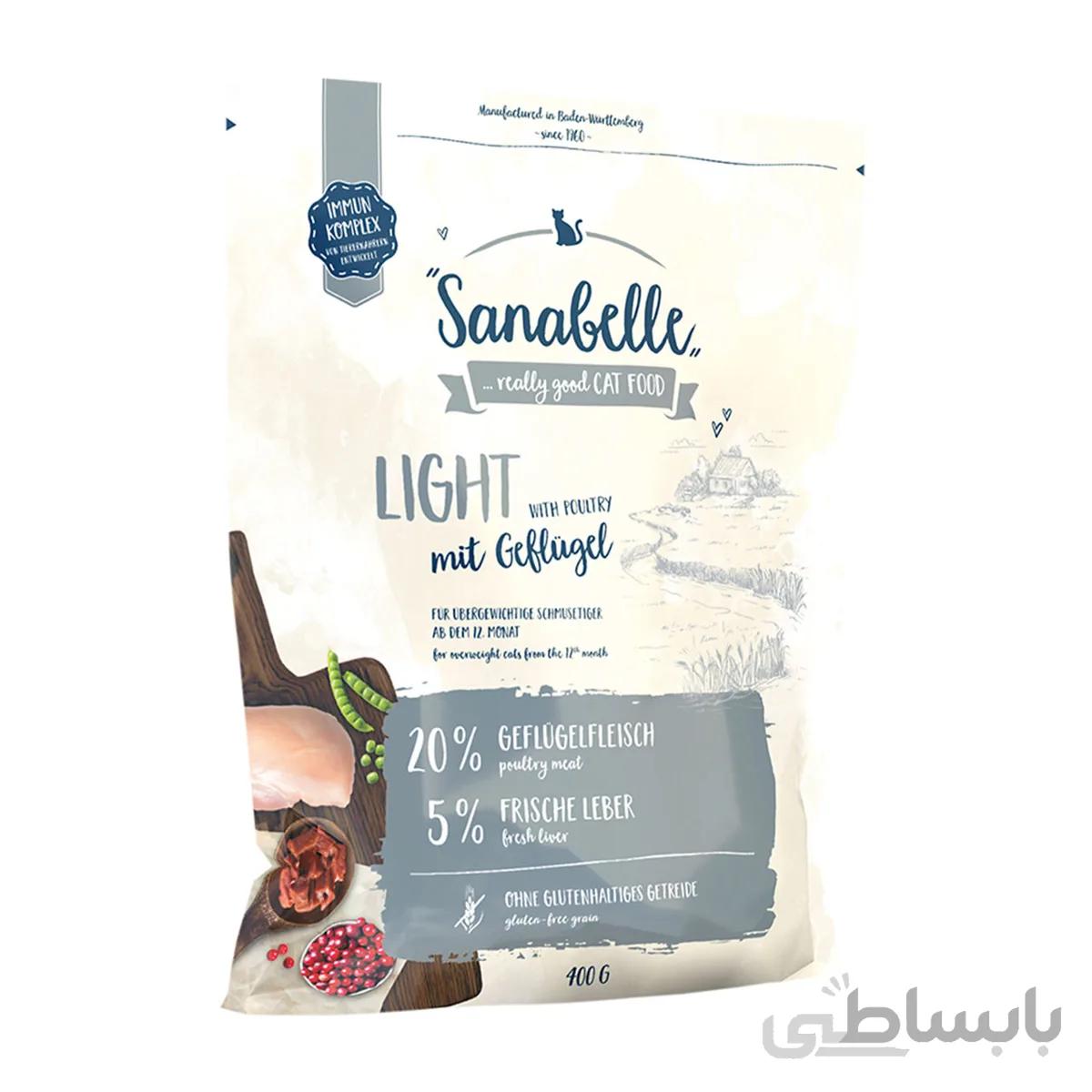 غذای خشک گربه سانابل مدل Light Poultry ا Sanabelle Light Poultry Dry Food For Cat