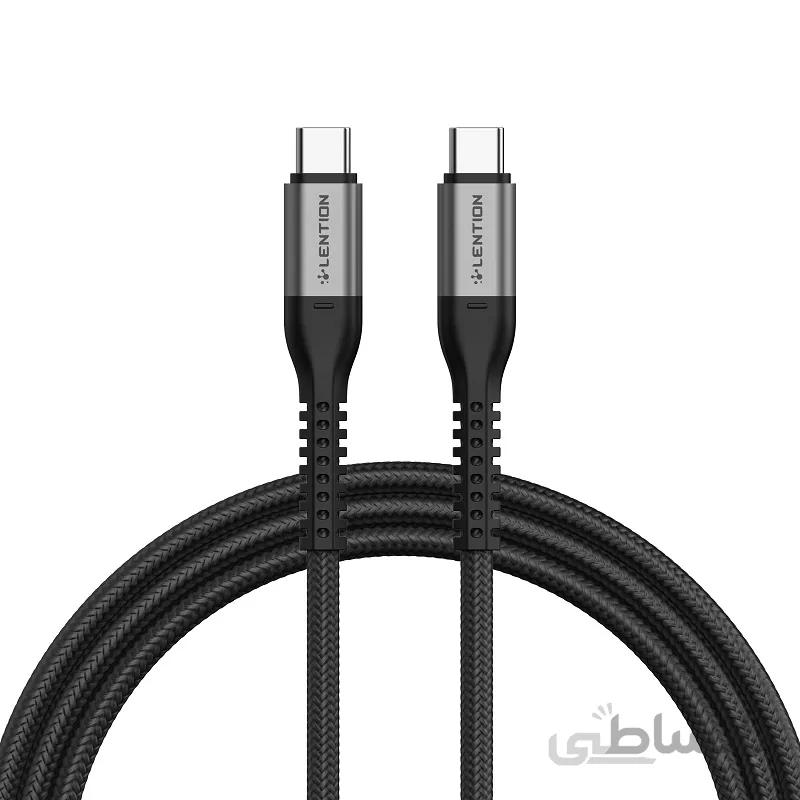 کابل شارژ و دیتا LENTION USB-C سریNON-SLIP مدل CCT-100W