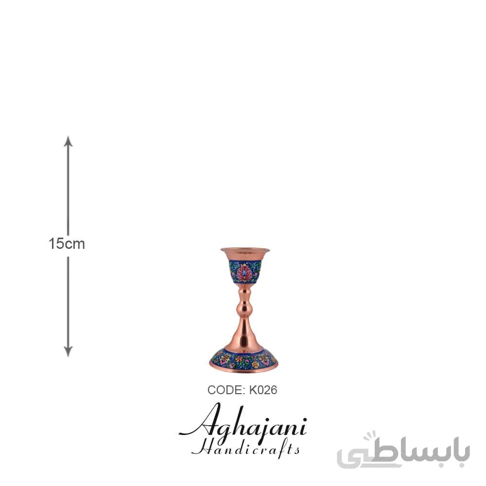 شمعدان متوسط مس و پرداز