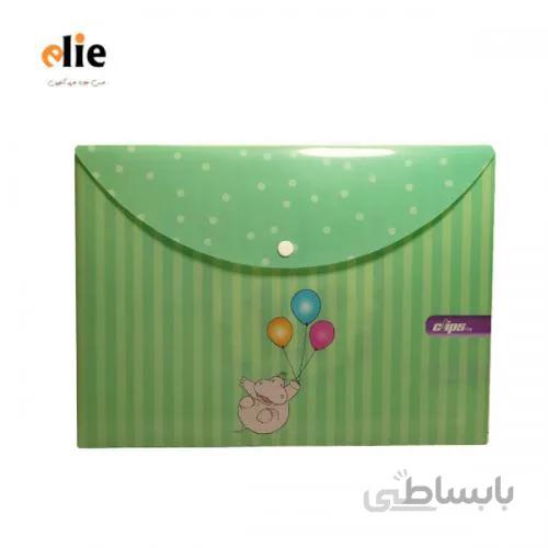 پوشه دکمه دار طرح دار کلیپس