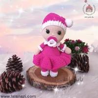 عروسک بافتنی نی نی پستونکی دختر ( کد 60256 )